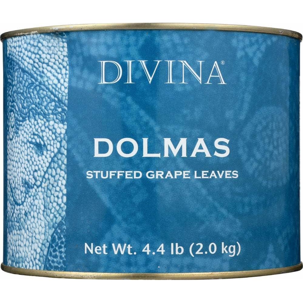 Divina Divina Dolmas Stuffed Grape Leaves Bulk, 4.4 lb