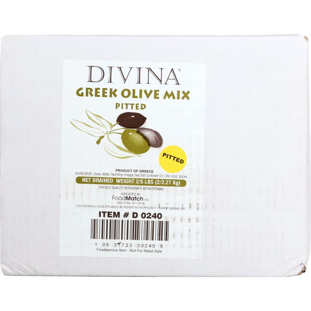 DIVINA: Mix Pitted Greek Olives Bulk 5 lb - SPECIALTY GROCERY - DIVINA