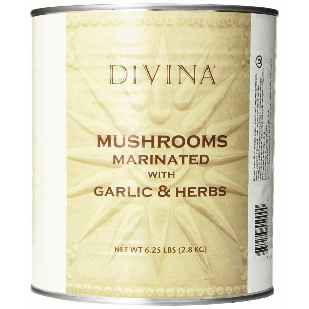 Divina Divina Mushrooms Marinated with Garlic & Herbs, 6.25 lb
