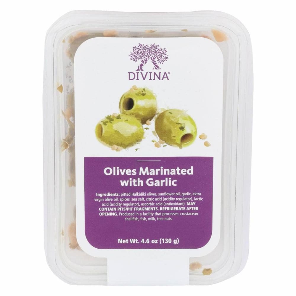 DIVINA DIVINA Olives Marinated With Garlic, 4.6 oz