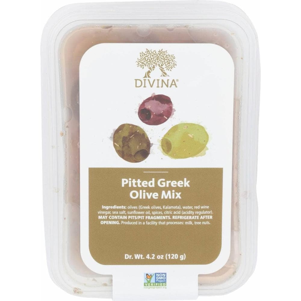 DIVINA DIVINA Pitted Greek Olive Mix, 4.2 oz
