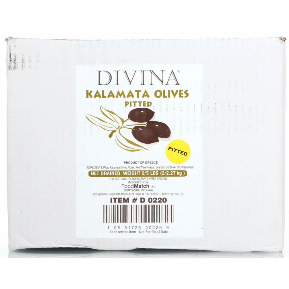 DIVINA DIVINA Pitted Kalamata Olives, 5 lb