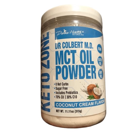 Divine Health Keto Zone MCT Oil Powder, 11.11 oz - ShelHealth.Com