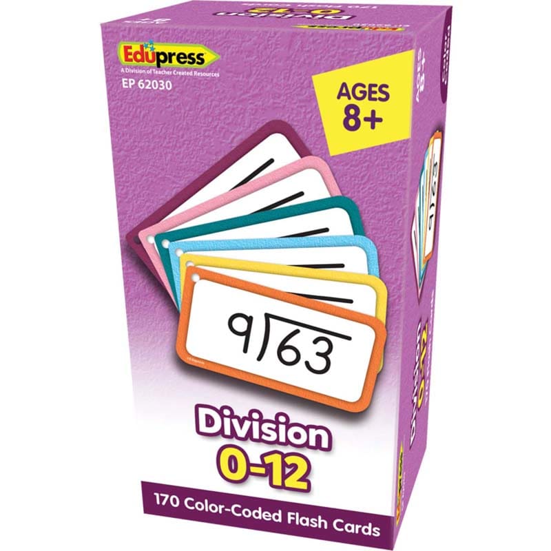 Division Flash Cards All Facts 0-12 (Pack of 3) - Flash Cards - Teacher Created Resources