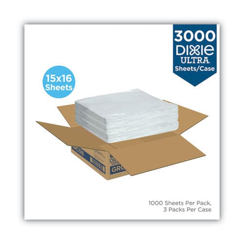 Dixie All-purpose Food Wrap Dry Wax Paper 15 X 16 White 1,000/carton - Food Service - Dixie®