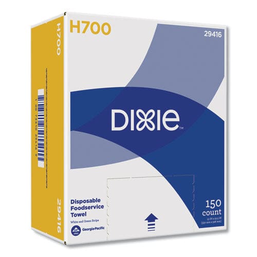 Dixie H700 Disposable Foodservice Towel 13 X 24 Green/white 150/carton - Janitorial & Sanitation - Dixie®