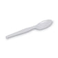 Dixie Individually Wrapped Mediumweight Polystyrene Cutlery Teaspoons White 1,000/carton - Food Service - Dixie®