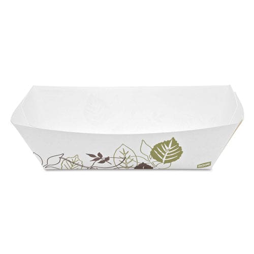 Dixie Kant Leek Polycoated Paper Food Tray 1 Lb Capacity 6.25 X 4.7 X 1.6 Red Plaid 1,000/carton - Food Service - Dixie®