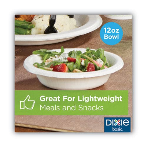 Dixie Paper Dinnerware Bowls White 12 Oz 125/pack - Food Service - Dixie®