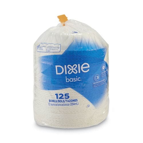 Dixie Paper Dinnerware Bowls White 12 Oz 125/pack - Food Service - Dixie®