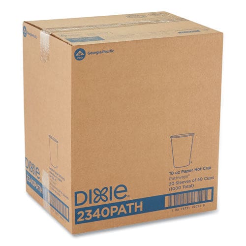 Dixie Pathways Paper Hot Cups 10 Oz 50 Sleeve 20 Sleeves/carton - Food Service - Dixie®