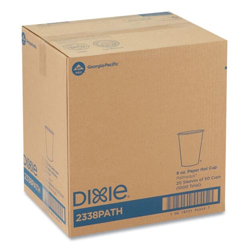 Dixie Pathways Paper Hot Cups 8 Oz 50 Sleeve 20 Sleeves/carton - Food Service - Dixie®