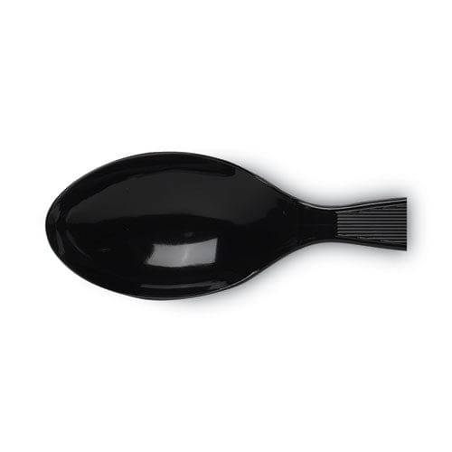 Dixie Plastic Cutlery Heavy Mediumweight Teaspoons Black 100/box - Food Service - Dixie®
