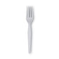 Dixie Plastic Cutlery Heavyweight Forks White 100/box - Food Service - Dixie®