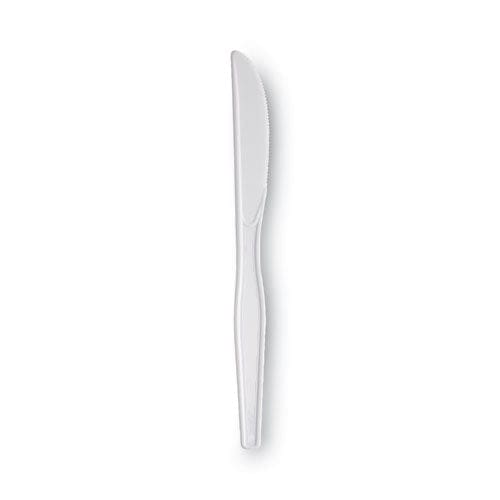 Dixie Plastic Cutlery Heavyweight Knives White 1,000/carton - Food Service - Dixie®