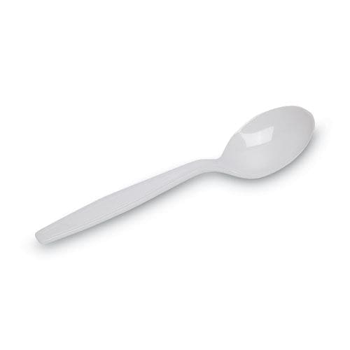 Dixie Plastic Cutlery Heavyweight Soup Spoons White 1,000/carton - Food Service - Dixie®