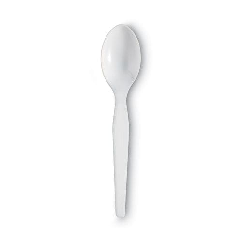 Dixie Plastic Cutlery Heavyweight Teaspoons White 100/box - Food Service - Dixie®