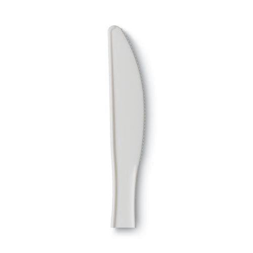 Dixie Plastic Cutlery Mediumweight Knives White 1,000/carton - Food Service - Dixie®