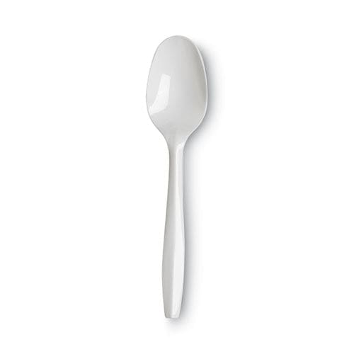 Dixie Plastic Cutlery Mediumweight Teaspoons White 1,000/carton - Food Service - Dixie®