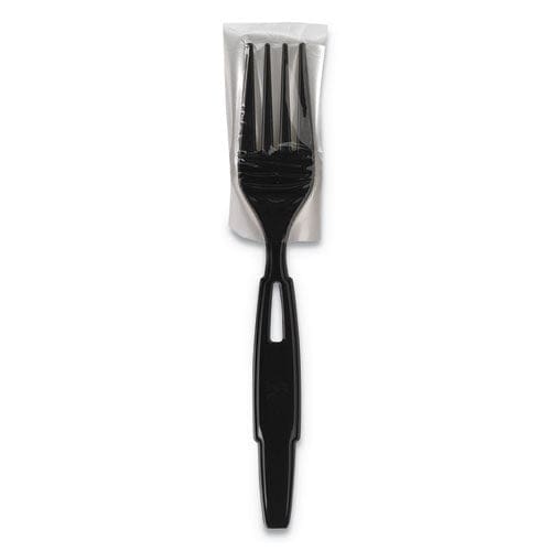 Dixie Smartstock Wrapped Heavy-weight Cutlery Refill Fork Black 960/carton - Food Service - Dixie®