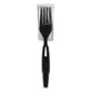 Dixie Smartstock Wrapped Heavy-weight Cutlery Refill Teaspoon Black 960/carton - Food Service - Dixie®