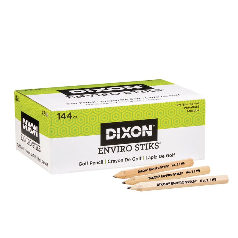 Dixn Envirostiks Golf Pencils 144Ct (Pack of 3) - Pencils & Accessories - Dixon Ticonderoga Company