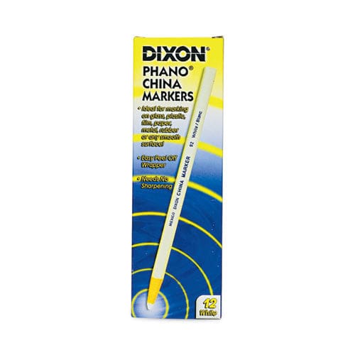 Dixon China Marker White Dozen - Industrial - Dixon®