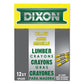Dixon Lumber Crayons 4.5 X 0.5 Carbon Black Dozen - Industrial - Dixon®