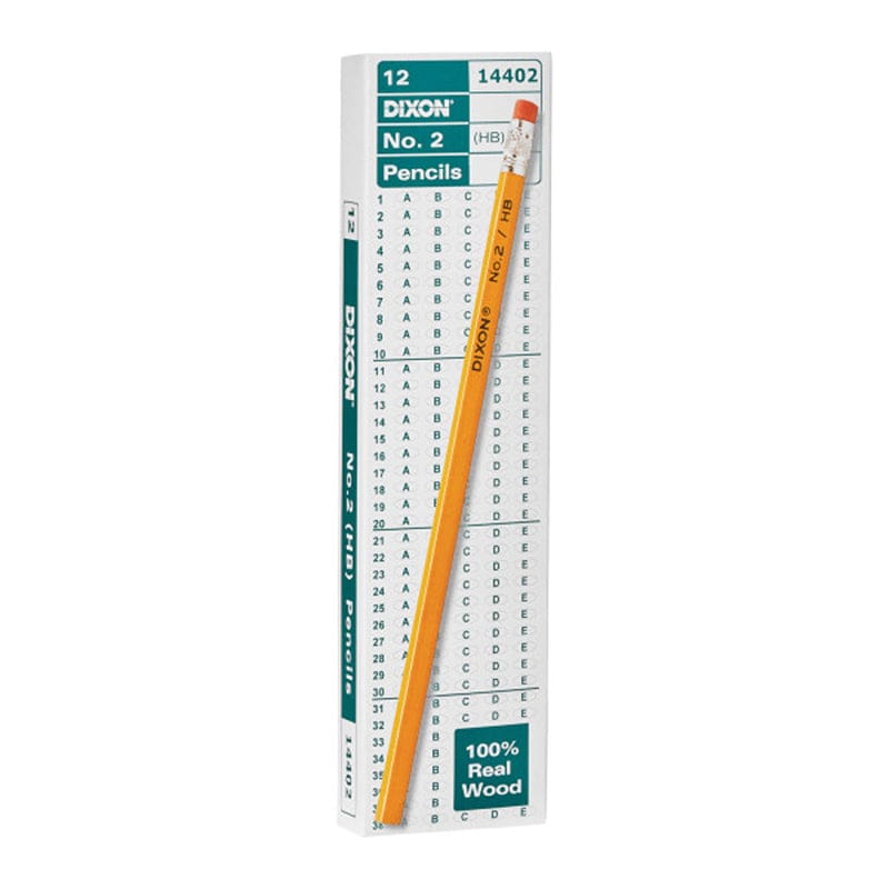 Dixon No 2 Pencils Yellow Box Of 12 (Pack of 12) - Pencils & Accessories - Dixon Ticonderoga Company