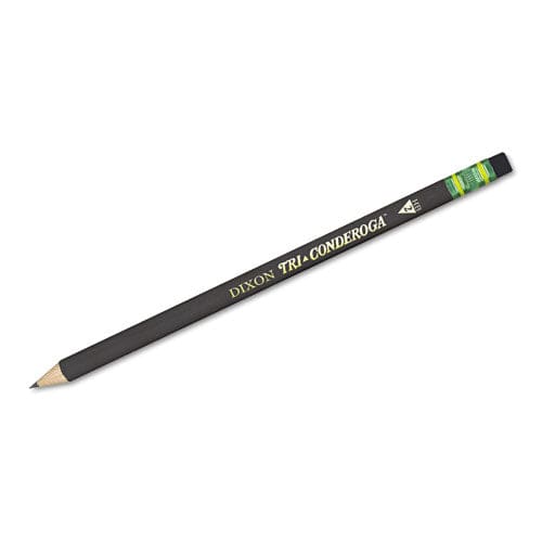 Dixon Tri-conderoga Pencil With Microban Protection Hb (#2) Black Lead Black Barrel Dozen - School Supplies - Dixon®