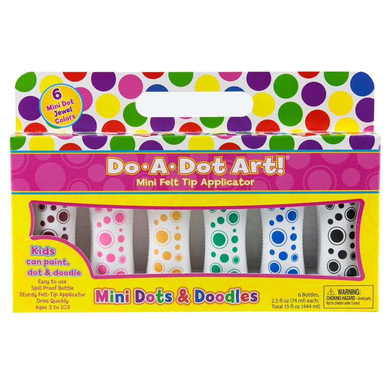 Do A Dot Markers 6Pk Mini Jewel Washable Tone (Pack of 2) - Paint - Do-A-Dot Art
