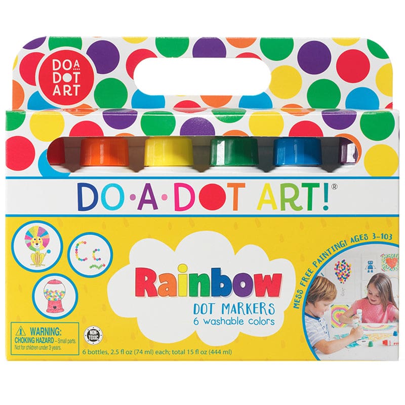 Do-A-Dot Markers Rainbow Pack 6 Cnt (Pack of 2) - Markers - Do-A-Dot Art