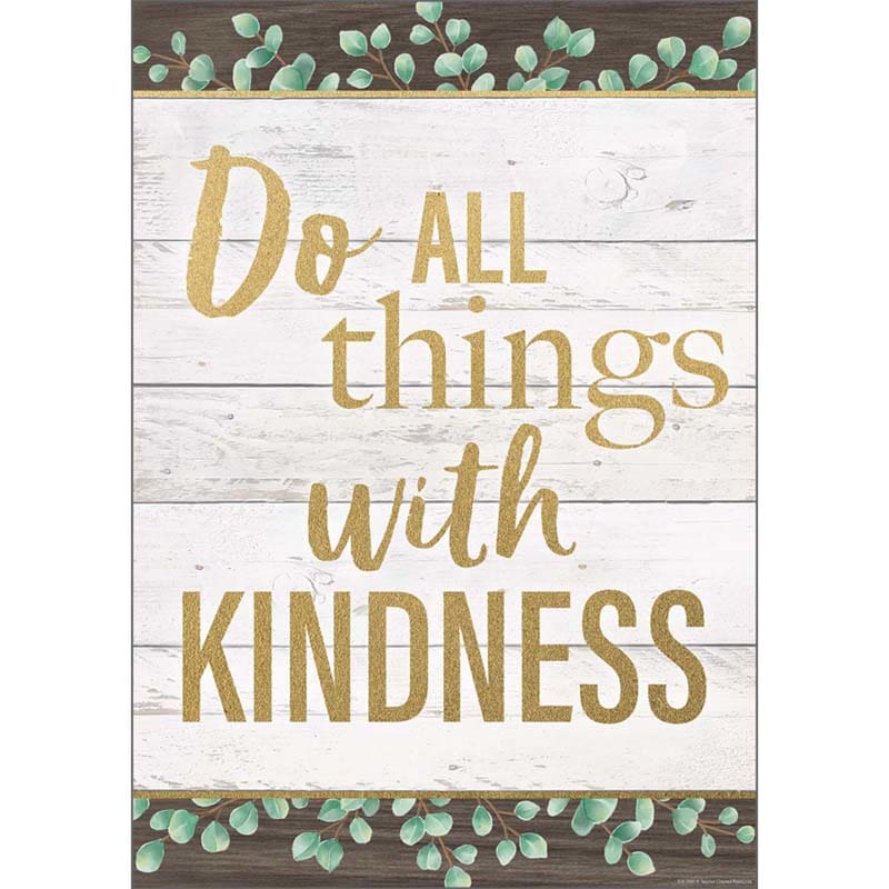 Do All Things With Kindness Positve Poster (Pack of 12) - Motivational - Teacher Created Resources