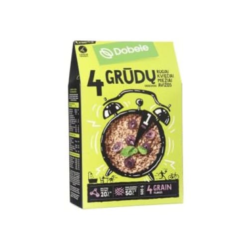 DOBELE Four Grains Oatflakes 17.64 oz. (500 g.) - Dobele