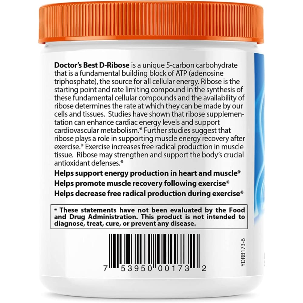 DOCTORS BEST: D-Ribose Powder 250 gm - Health > Vitamins & Supplements - DOCTORS BEST