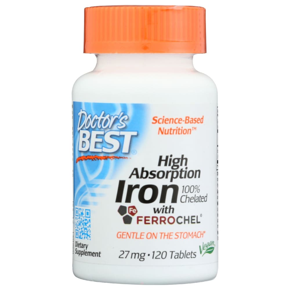DOCTORS BEST: High Absorb Iron 120 tb - Vitamins & Supplements > Vitamins & Minerals - Doctors Best