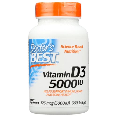 DOCTORS BEST: Vitamin D3 5000Iu 360 sg - Vitamins & Supplements > Vitamins & Minerals - Doctors Best