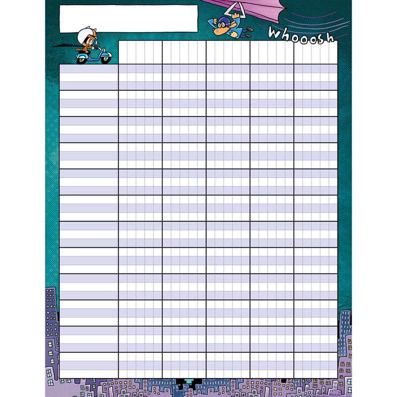 Dog Man Incentive Chart (Pack of 12) - Incentive Charts - Scholastic Teaching Resources