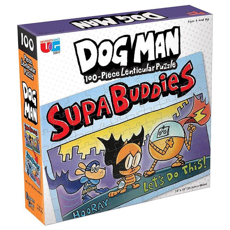 Dog Man Supa Buddies Puzzle (Pack of 3) - Puzzles - University Games