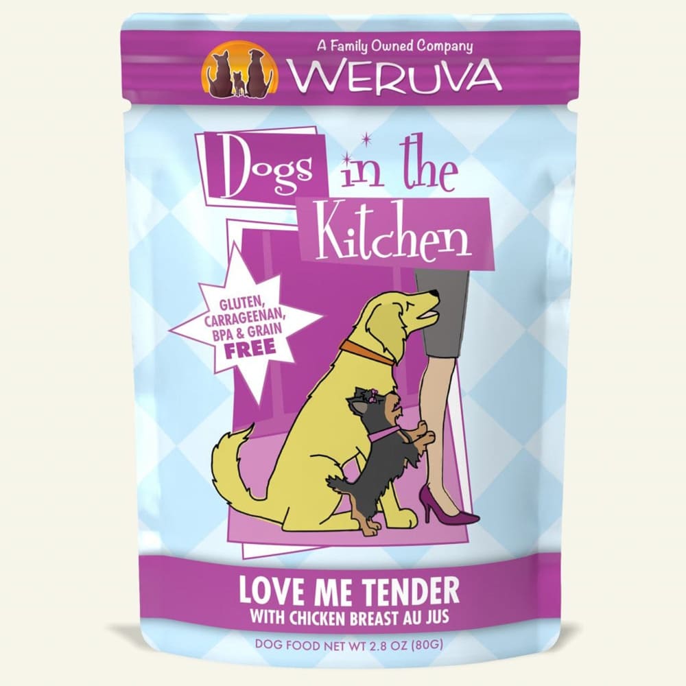 Dogs In The Kitchen Dog Love Me Tender with Chicken Breast Au Jus 2.8oz. Pouch (Case Of 12) - Pet Supplies - Dogs In The Kitchen