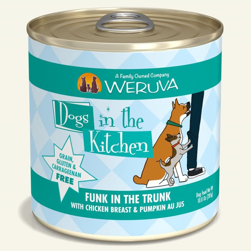 Dogs In The Kitchen Funk In Trunk with Chicken and Pumpkin Au Jus 10oz. (Case Of 12) - Pet Supplies - Dogs In The Kitchen