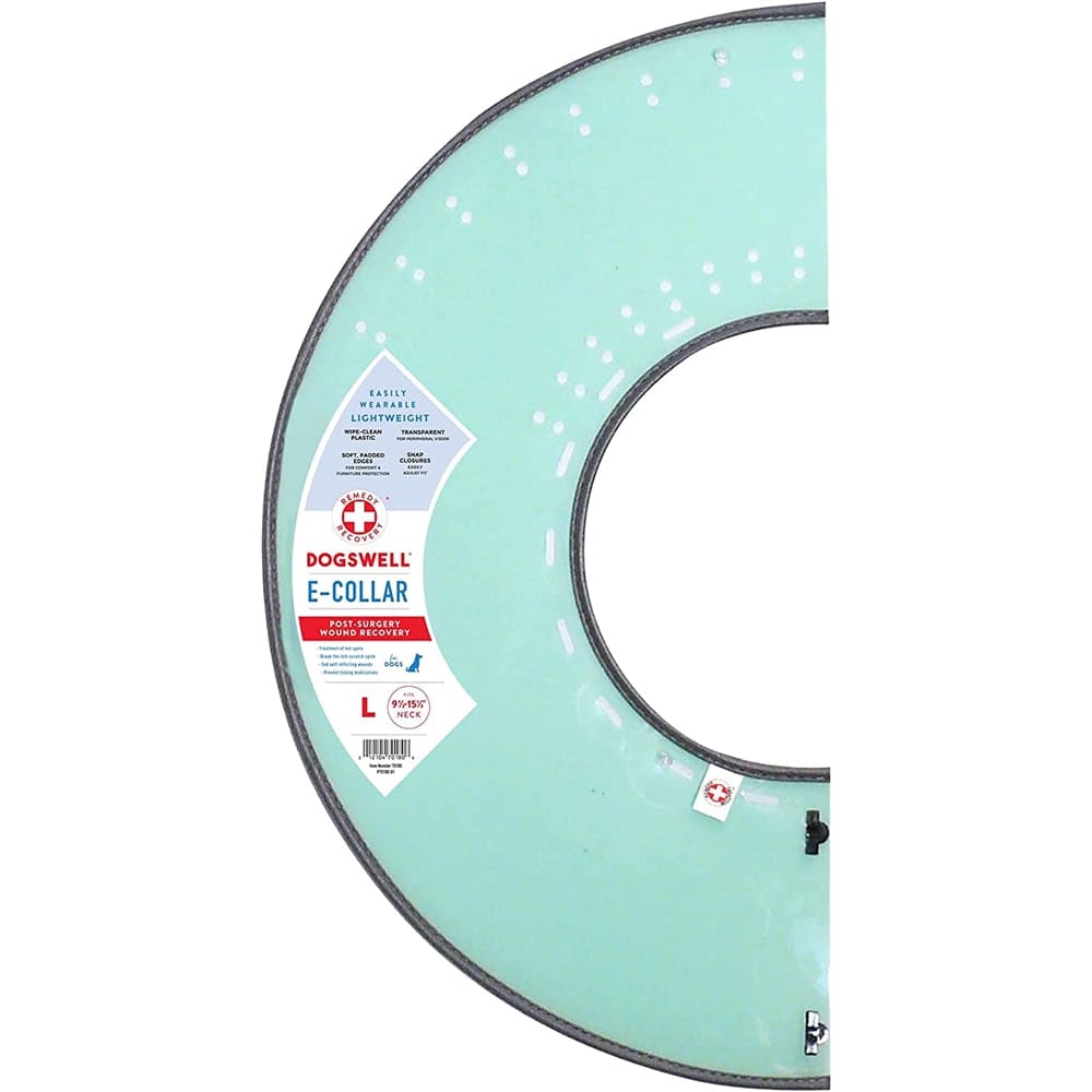 Dogswell Dog-Cat Remedy and Recovery Rigid E-Collar Medium Clear - Pet Supplies - Dogswell