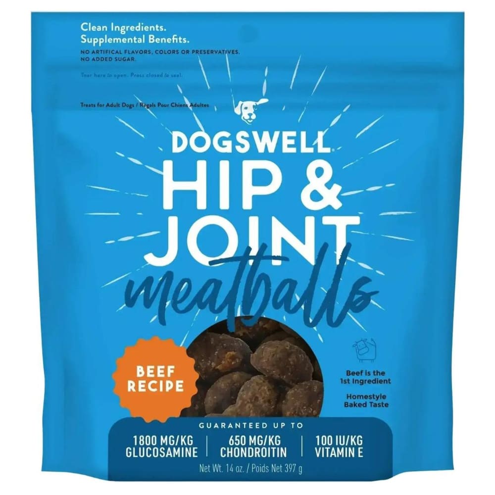 Dogswell Dog Hip & Joint Meatballs Grain Free Beef 14 oz. - Pet Supplies - Dogswell