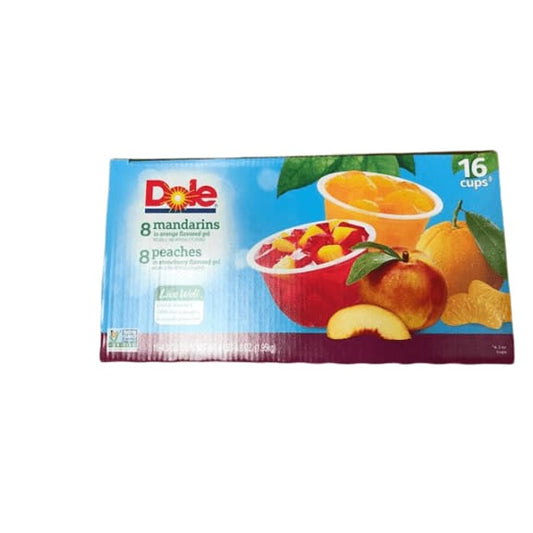 Dole Fruit in Gel Cups Variety Pack, Mandarins & Peaches, 16 pk./4.3 oz. - ShelHealth.Com