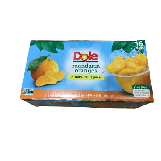 Dole Mandarin Oranges Fruit Cups - 16 x 4 Ounce - 64 Ounce - ShelHealth.Com