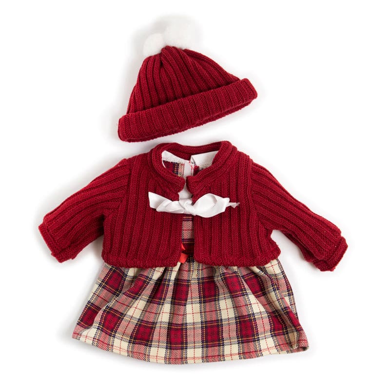 Doll Clothes Cold Weather Dress Red (Pack of 2) - Dolls - Miniland Educational Corporation