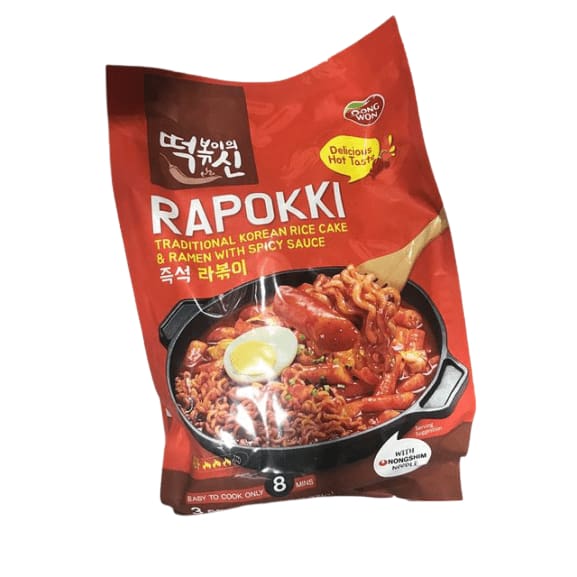 Dongwong Rapokki Rice Cake With Ramen, 48.36 oz. - ShelHealth.Com