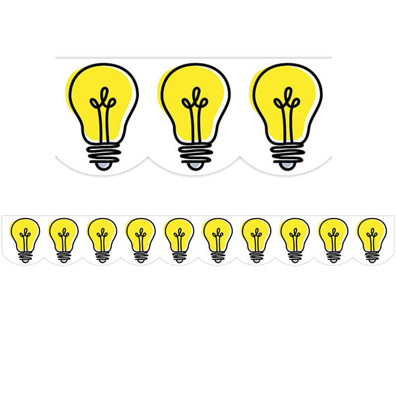 Doodle Lightbulbs Border (Pack of 8) - Border/Trimmer - Creative Teaching Press