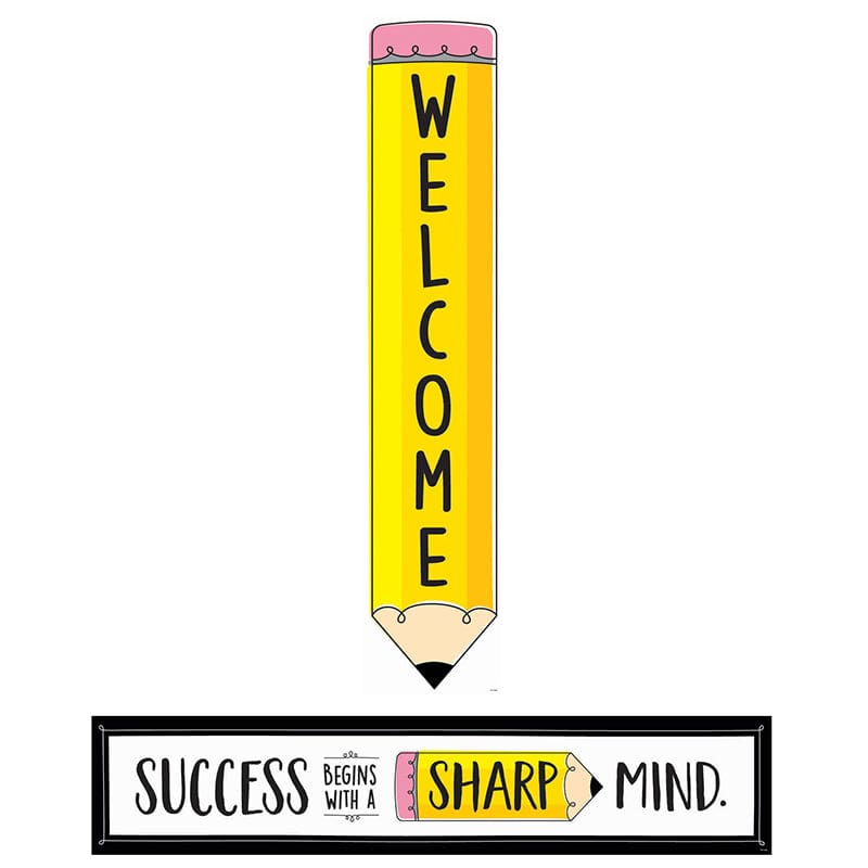 Doodle Pencil Double-Sided Banner (Pack of 8) - Banners - Creative Teaching Press