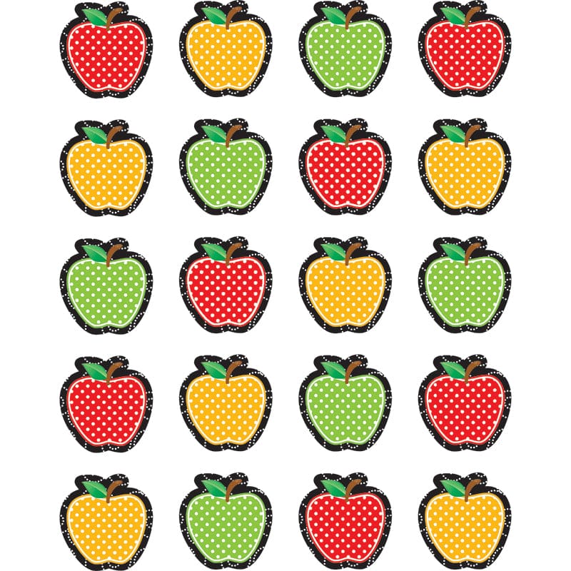 Dotty Apples Stickers Die Cut (Pack of 12) - Stickers - Teacher Created Resources